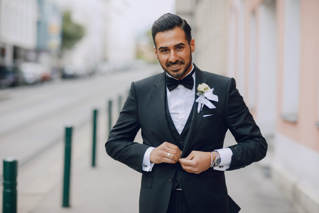 stylish groom